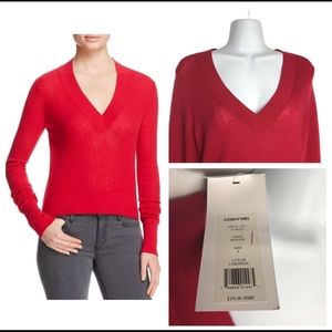 Elizabeth and James Red Merino Sweater NWT S